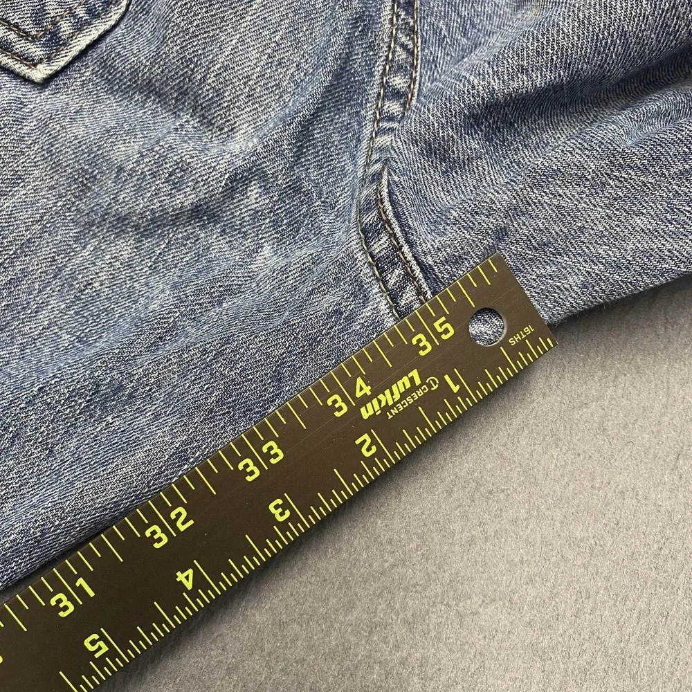 VTG Levis 527 Jeans Mens 32x34 Blue Low Bootcut Denim Medium Wash Cotton y2k